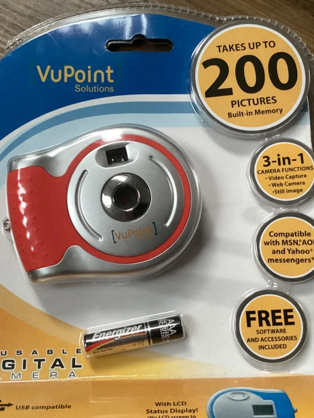 VuPoint Solutions Reusable Digital Camera DC-ST15R-VP New